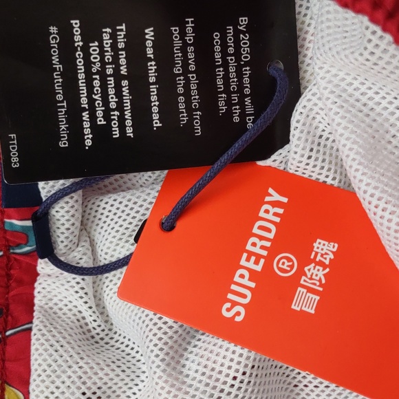 BRAND NEW SUPER DRY VINTAGE HAWAIIAN SWIMSHORT - Picture 6 of 16